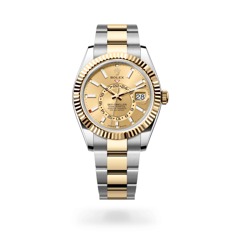 ロレックスROLEX SサイズBOX 3点 Rolex Sky-Dweller Yellow Gold Rolesor Oystersteel, M336933-0001